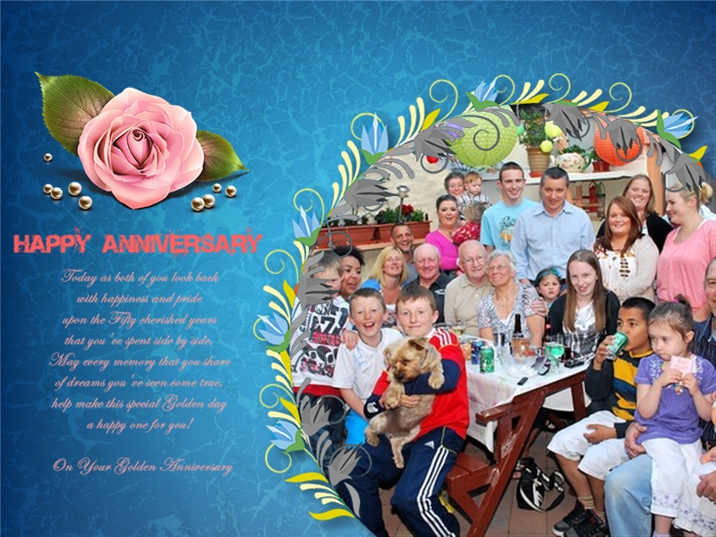 Anniversary Collage / Card Addon Templates Download Free