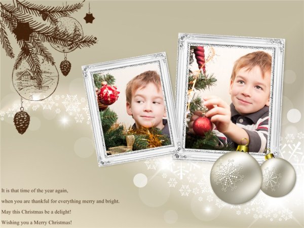 Christmas Collage / Card Addon Templates Download Free
