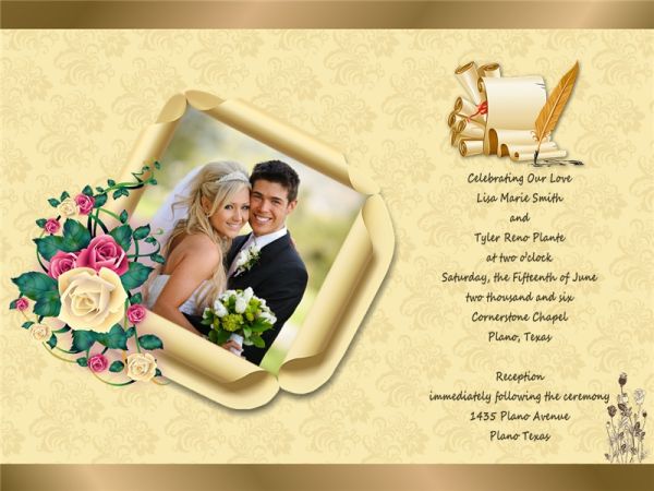Wedding Invitation Card Addon Templates Download Free