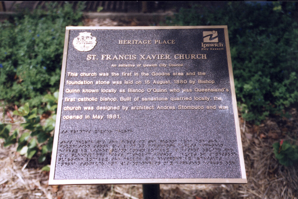 Historical Marker, St Francis Xavier Church, Church Street No 6, Goodna