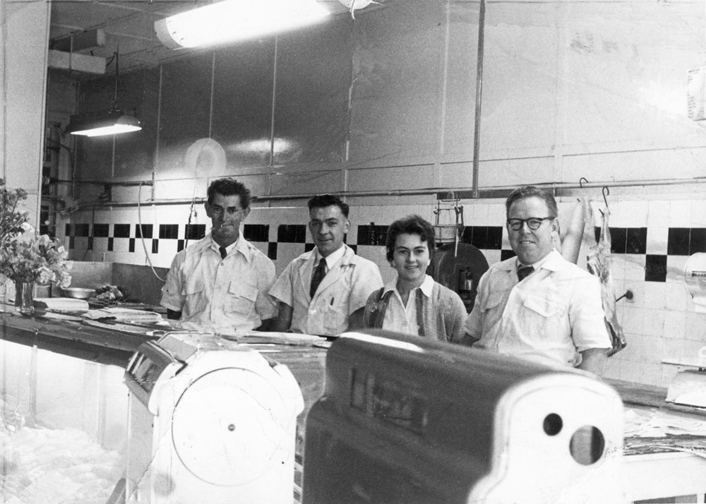 Paramount Butcher shop, Ipswich, late 1950s Picture Ipswich