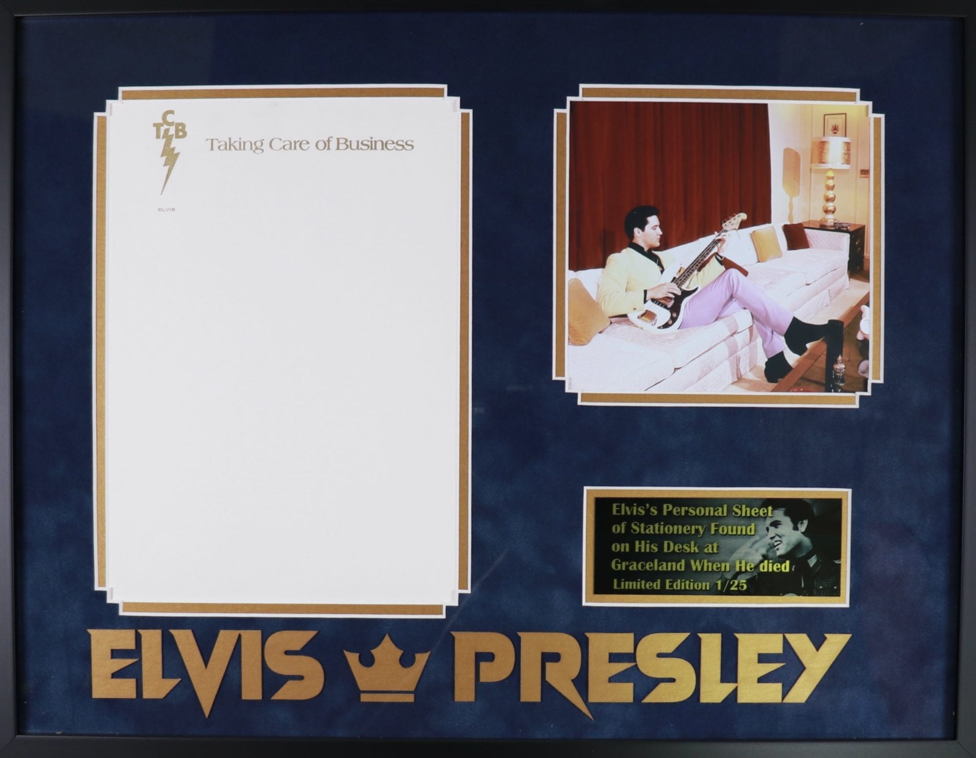 Elvis Original Stationery Paper Piece of the Past