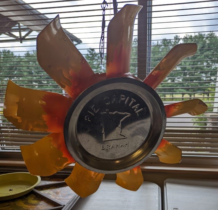 Recycled Pie Tin Art Contest Braham Pie Day