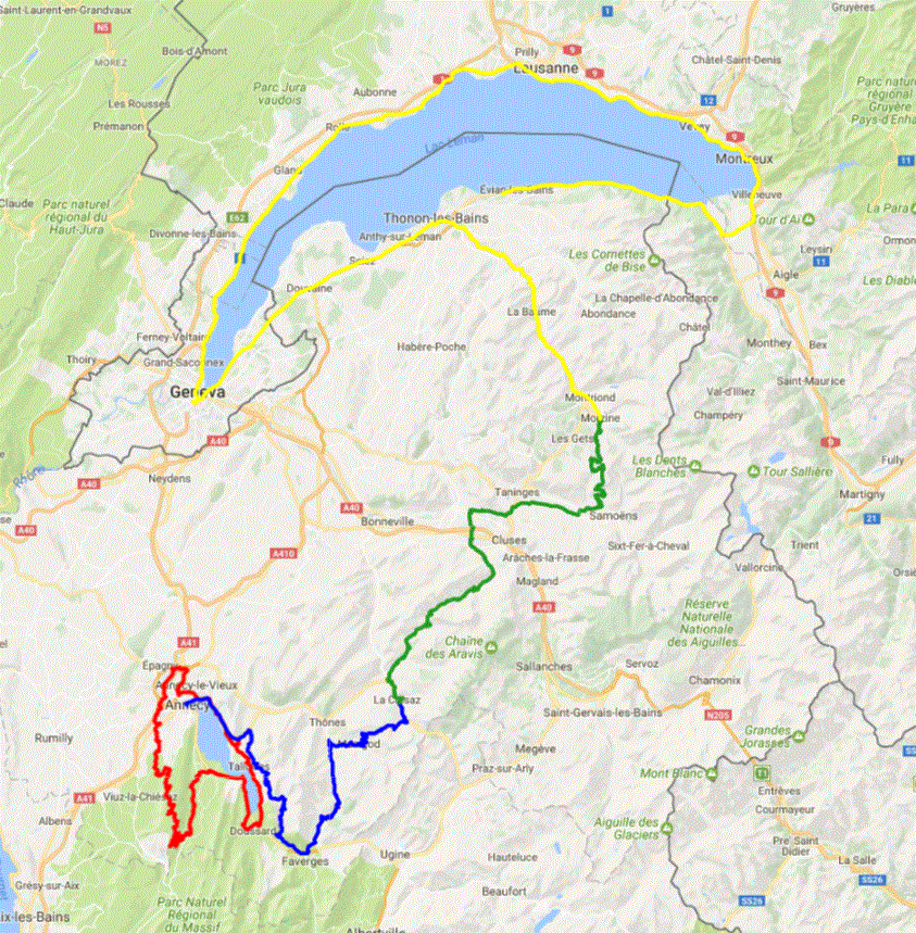 The 21 stages of the 2022 Tour de France including altitude.