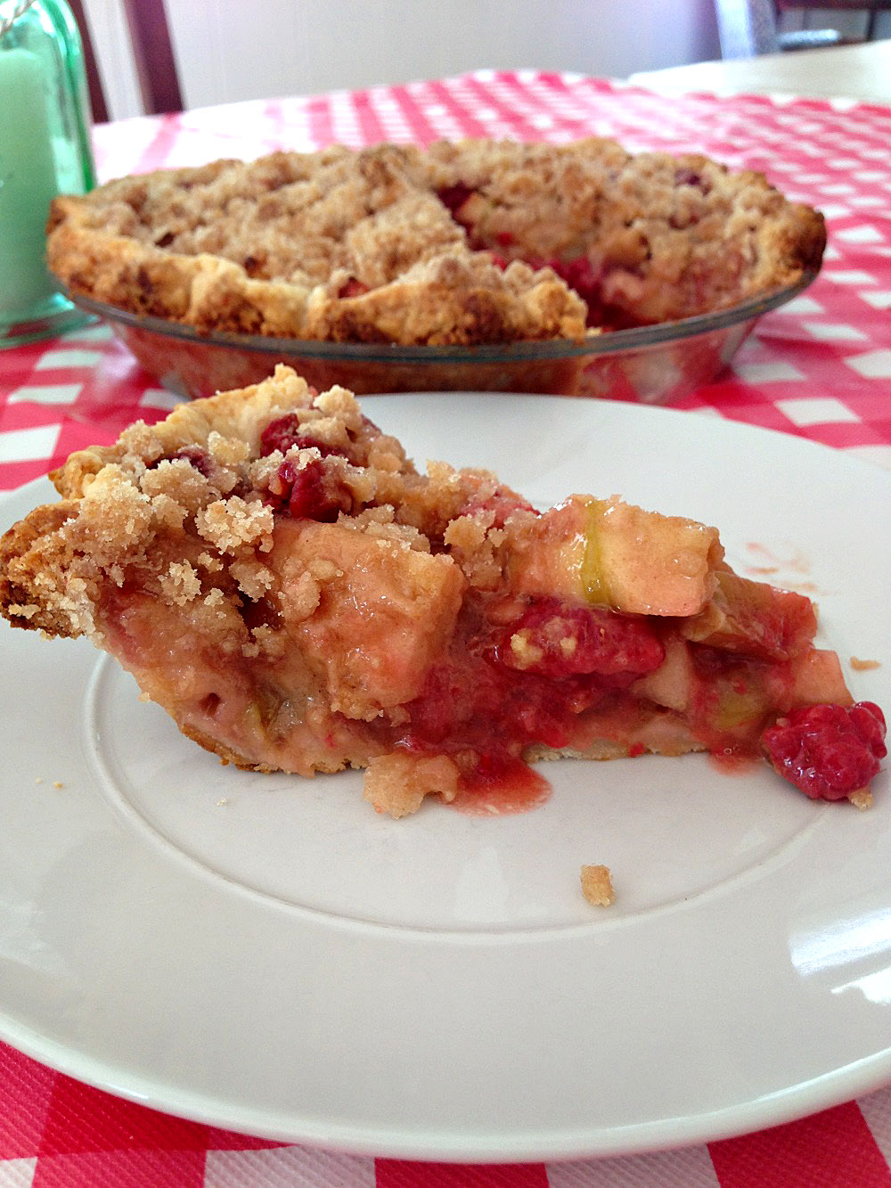 Apple Raspberry Rhubarb Pie Pie Eyed Love