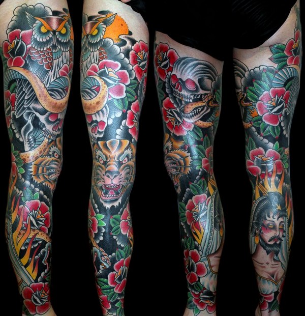 Leg Tattoos: Top 100 Leg Tattoo Ideas For Men & Women For 2019 621_x_600_jpg