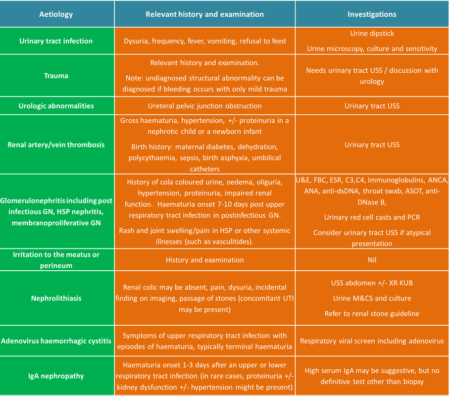 Haematuria in Children PAEDIATRIC INNOVATION, EDUCATION & RESEARCH