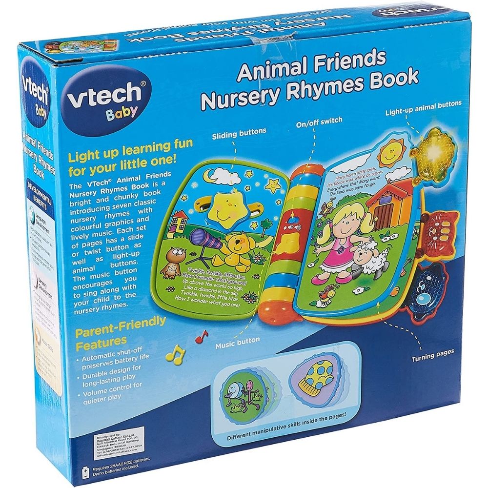 Vtech Animal Friends Nursery Rhymes Book Pierre Stationery