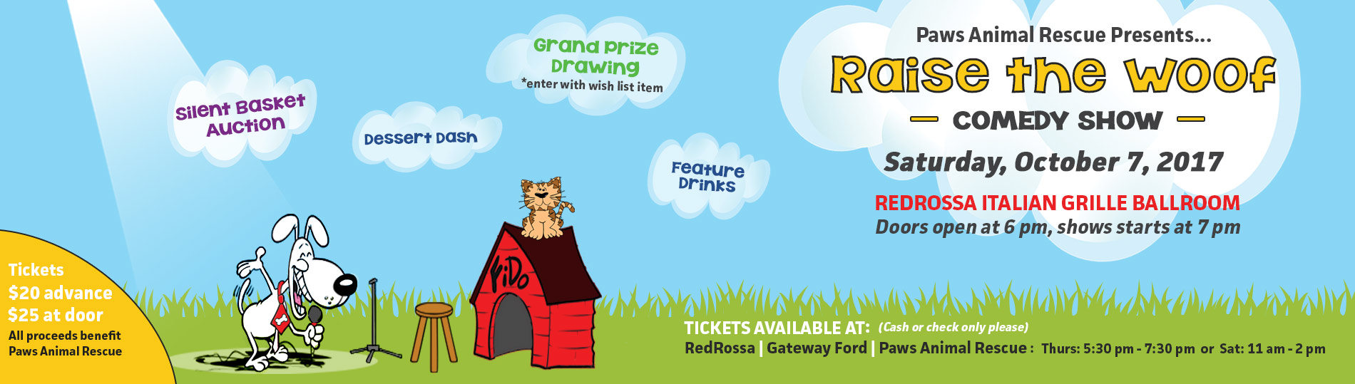 Raise the Woof Comedy Event Paws Animal Rescue, Pierre SD