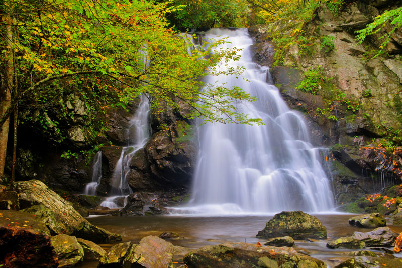 Spruce Flats Falls Trail Smoky Mountain Hikes