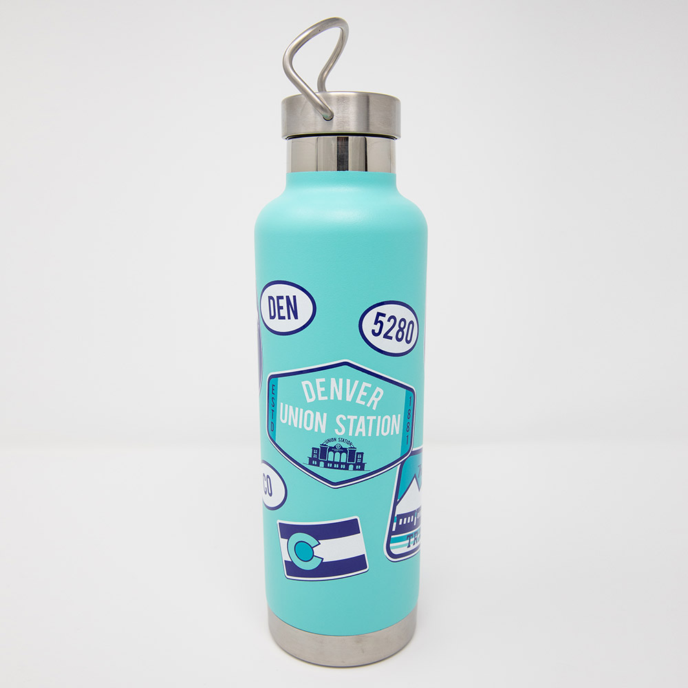 Journey Sticker Water Bottle Pigtrain Coffee Co.