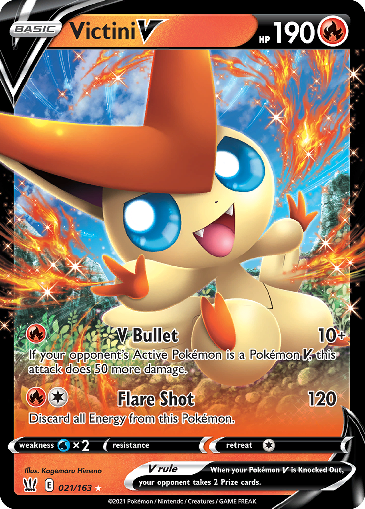 Victini V Battle Styles Pokemon Card Pikawiz