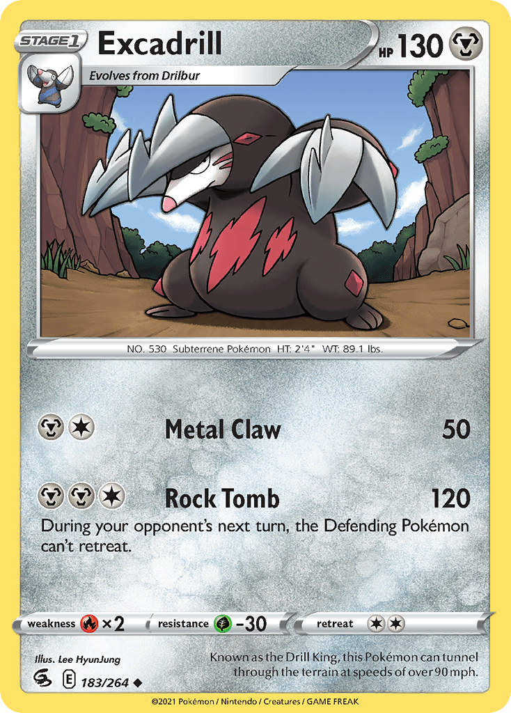 Excadrill Fusion Strike Pokemon Card Pikawiz