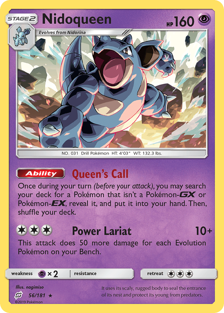 Nidoqueen Team Up Pokemon Card Pikawiz
