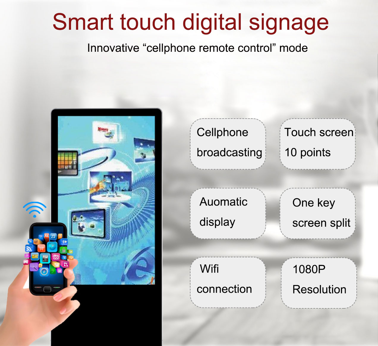 digital signage, network digital signage, remote control digital