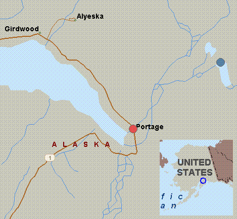 20 Mile River Alaska Map Map For Twentymile River, Alaska, White Water, Carmen Lake To Turnagain Arm