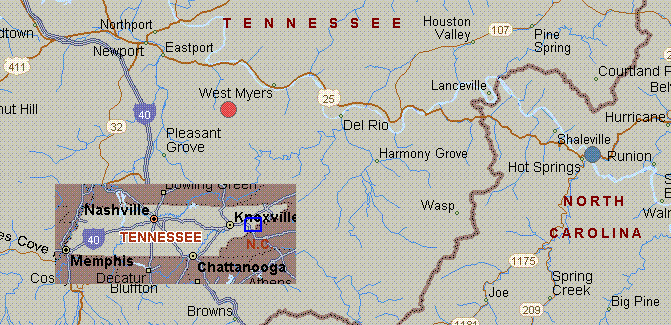 Del Rio Tennessee Map Map For French Broad, Tennessee, White Water, Hot Springs To Highway 107 At Del Rio