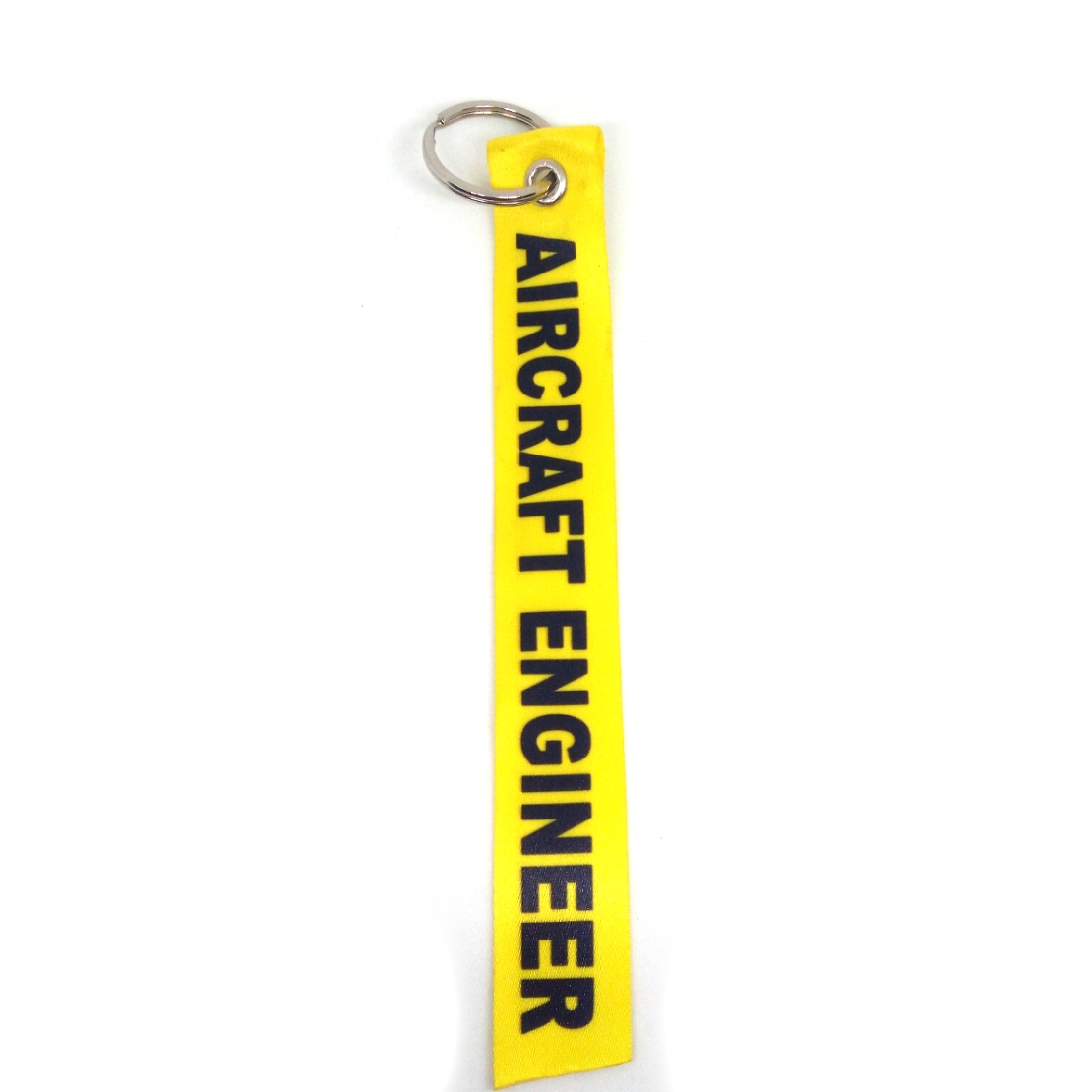 Aircraft engineer yellow 25 mm aviation bag tag keychain Pilot