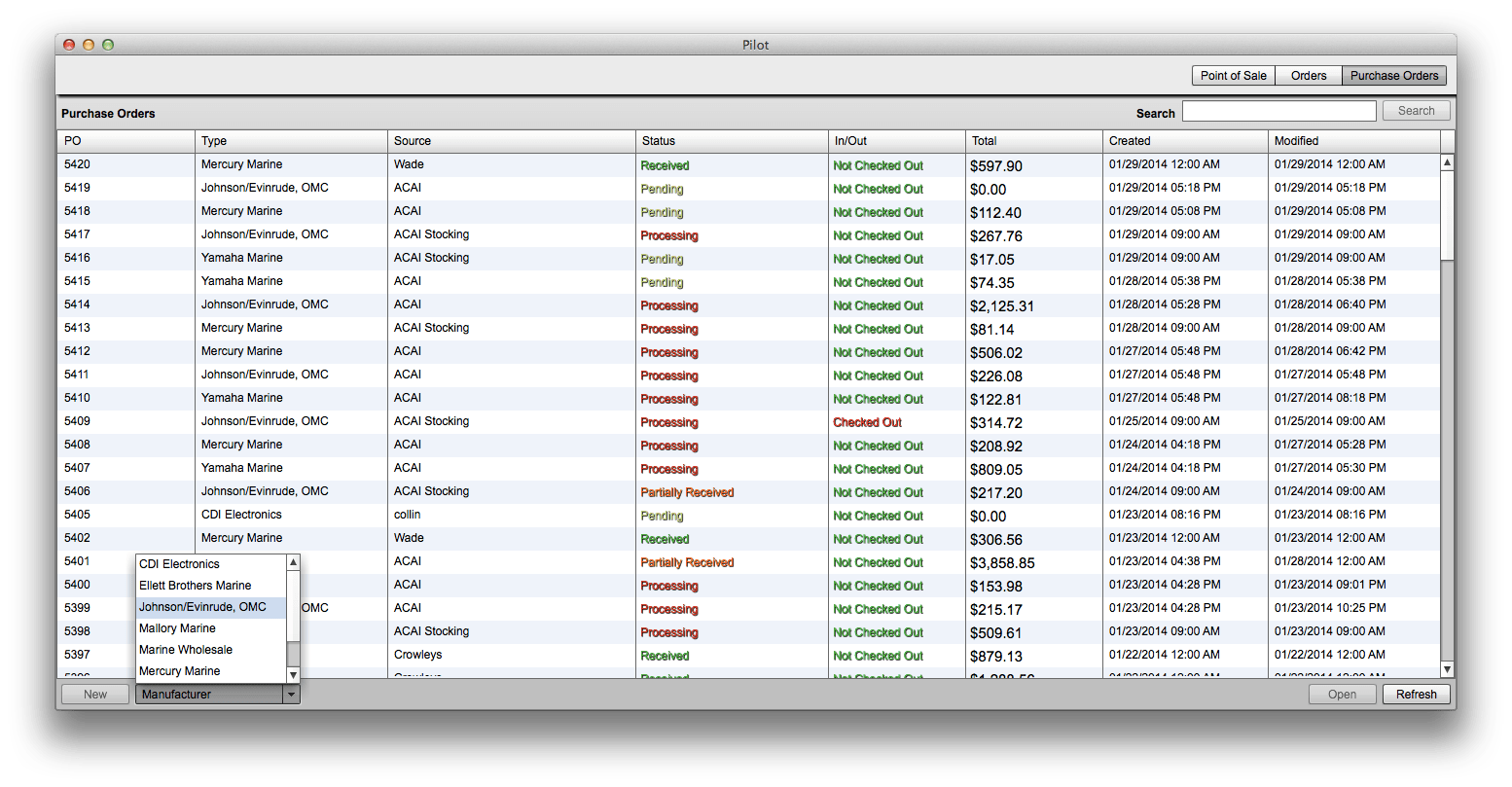 Working with Purchase Orders Tutorials Pilot POS
