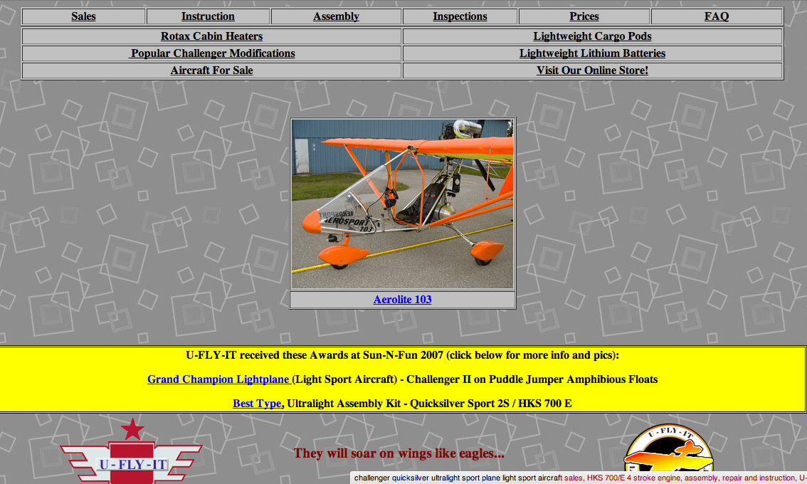 UFLYIT Light Aircraft DB & Sales