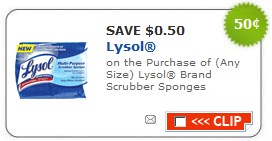 Lysol Scrubber Sponges .50/1 printable coupon! - Pinching Your Pennies