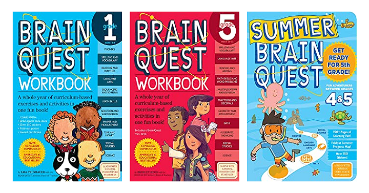 Brain Quest Workbooks (PreK6th Grade) & More Starting at 6.29