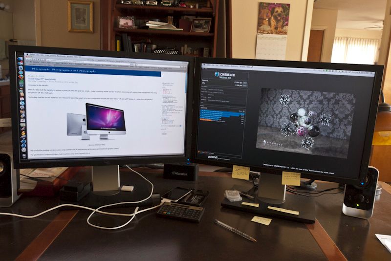 Latest iMac 27″ bench tests Photographs, Photographers and Photography