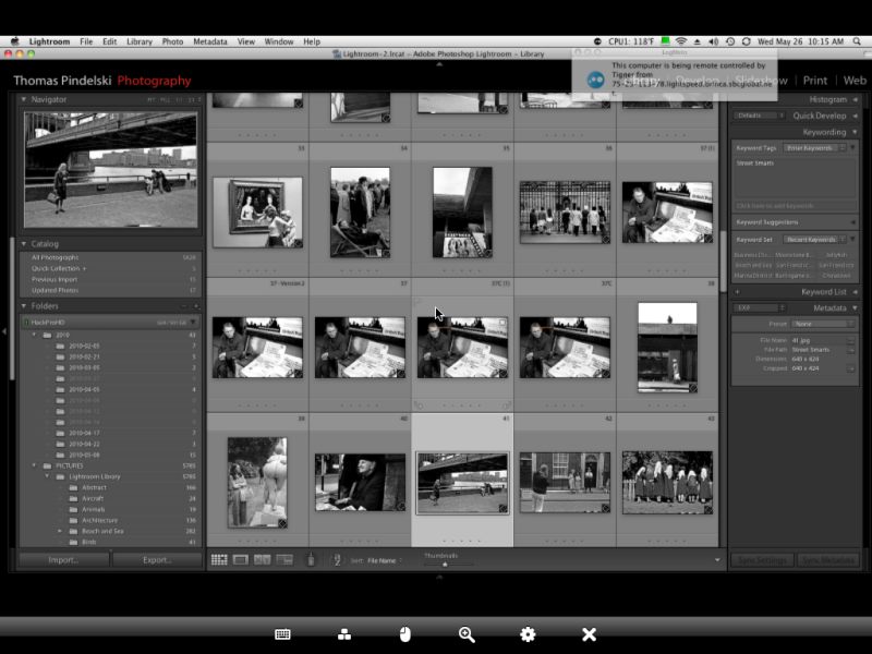 Running Lightroom on the iPad Photographs, Photographers and Photography