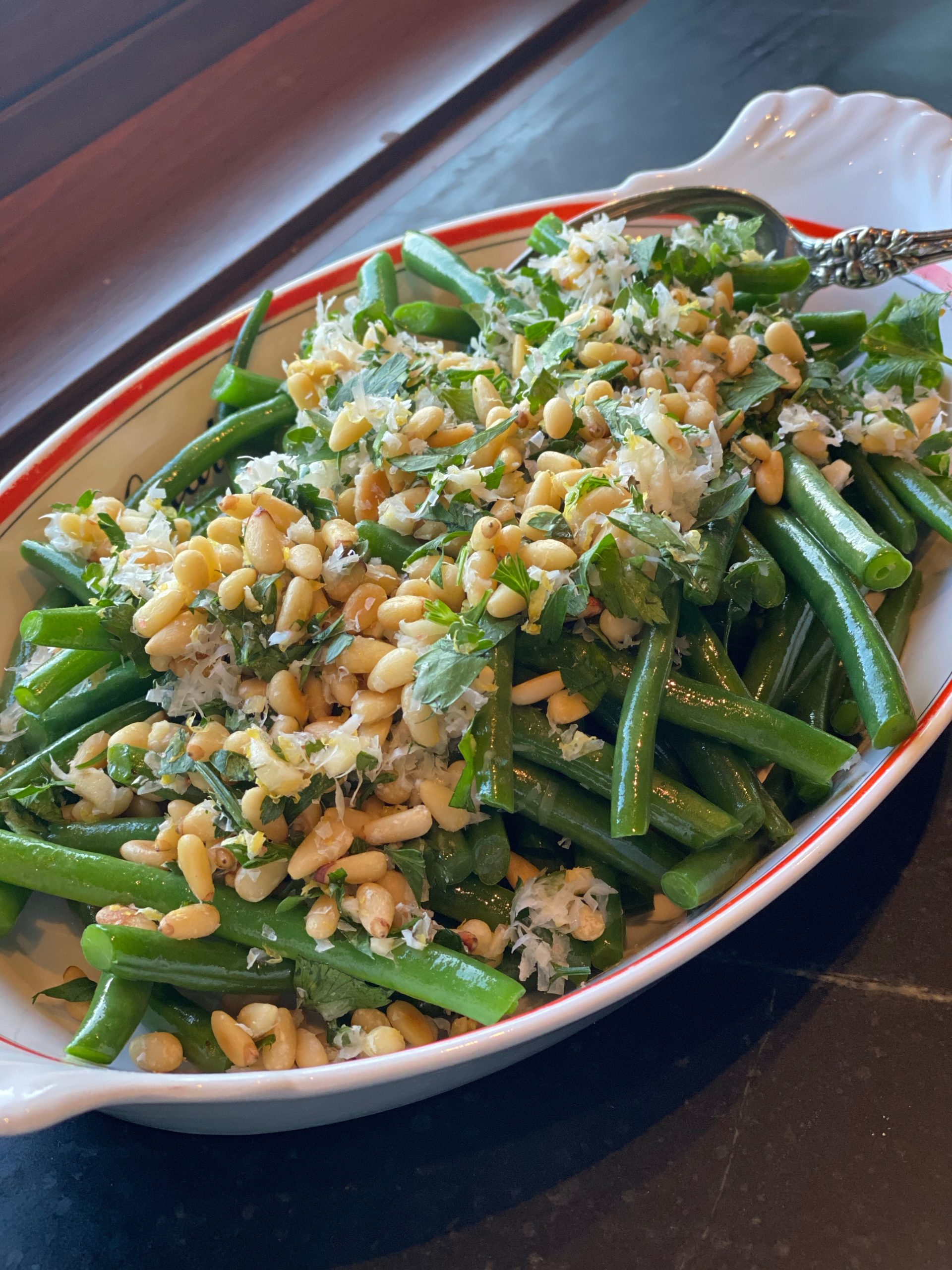 Green Beans with Herbs & Pine Nuts Gremolata Pine & Palm Kitchen