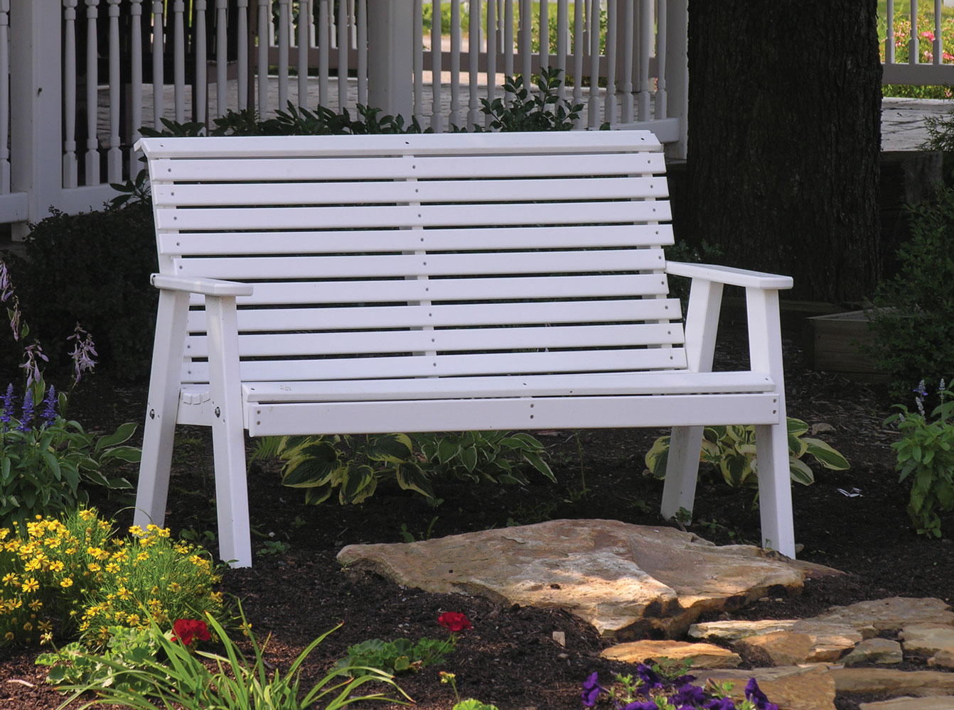 Amish Made Plain Outdoor Benches Amish Blog
