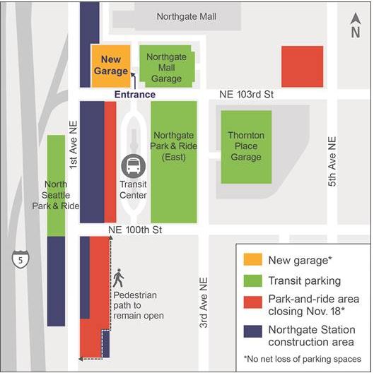 Northgate Park and Ride Changes « Pinehurst Seattle
