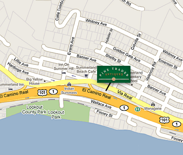 Pine Trader Antiques Summerland Showroom