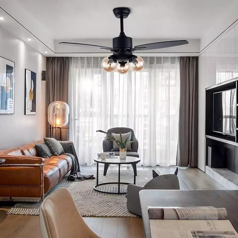 Smart Rustic Modern Ceiling Fans with Lights Ping Lighting