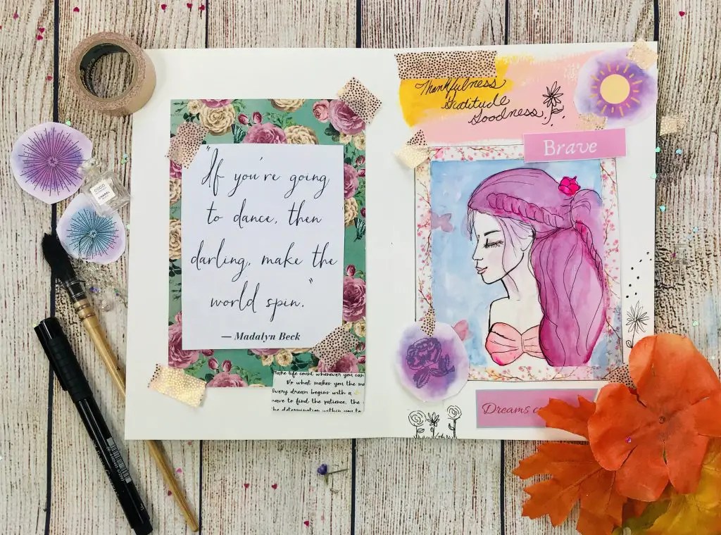 Create a Gratitude Art Journal and Morning Pages Pink Spark Studio