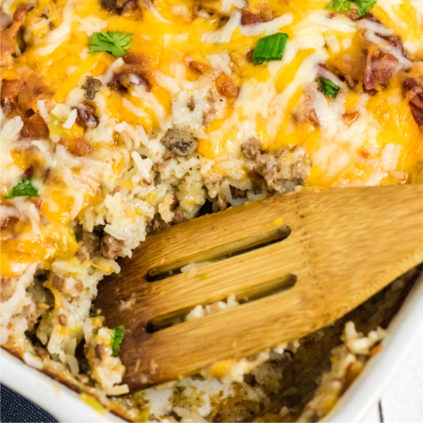 Easy Cheeseburger Casserole PinkWhen