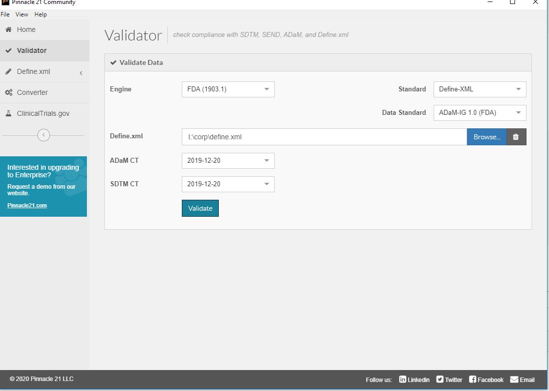Missing Alias in define.xml for ADaM Pinnacle 21