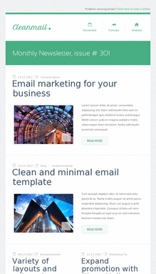 Email Newsletter Templates (MobileFriendly) Examples Pinpointe