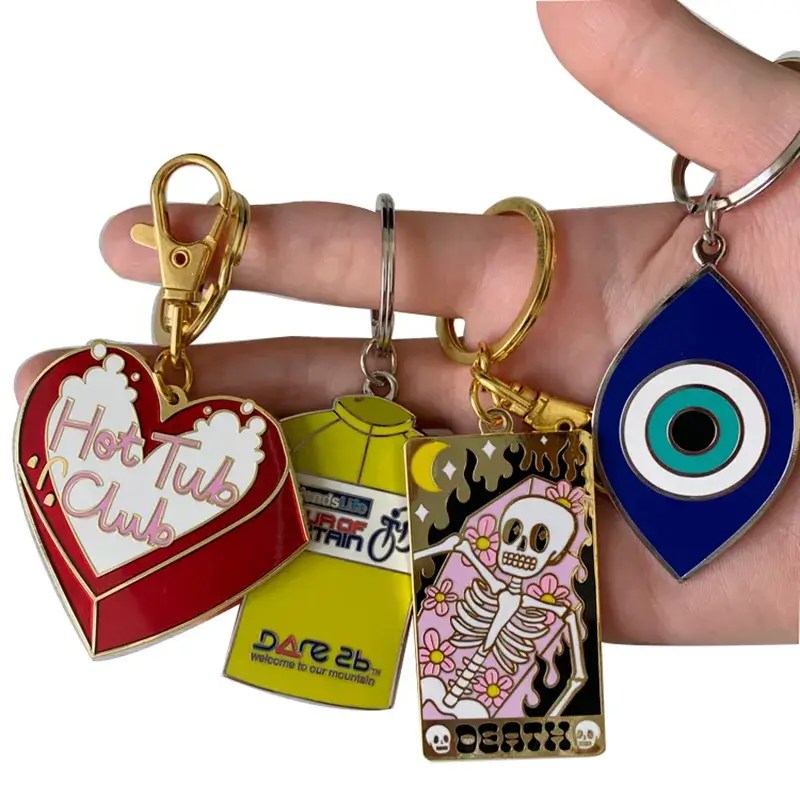 Cheap Wholesale Custom Metal Keychain IN STOCK