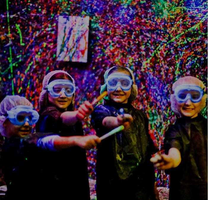 Splatter Room™ at Pinspiration Make Splatter Art