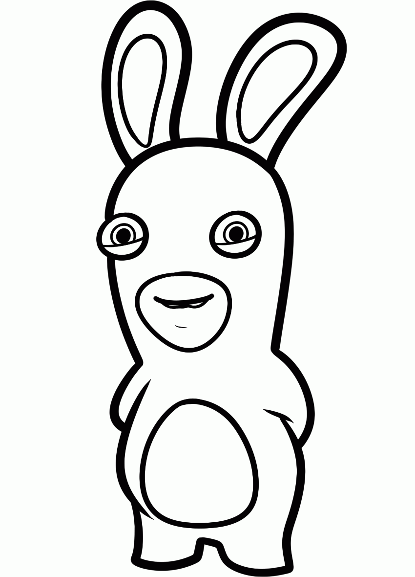 Rabbids para colorear, pintar e imprimir