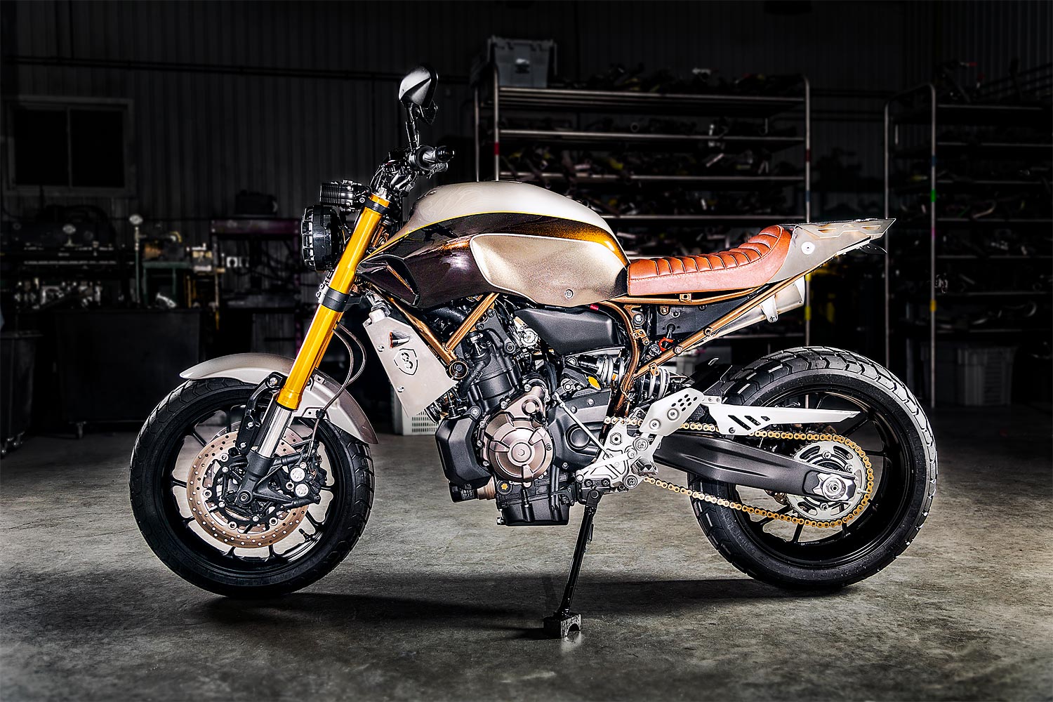 '60/40' Yamaha MT-07 Scrambler - Origin8or Cycles - Pipeburn (1500 x 1000 Pixel)