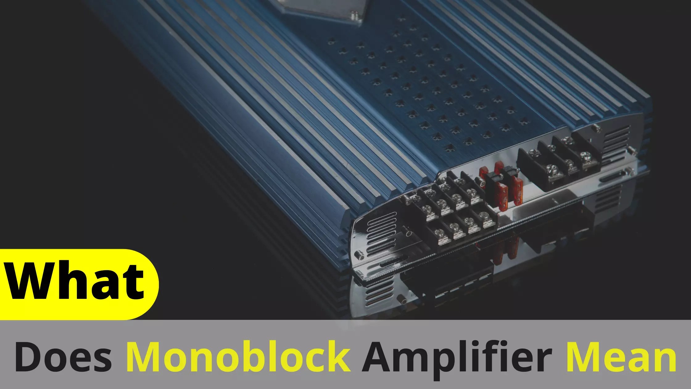 What Does Monoblock Amplifier Mean? Latest Guide