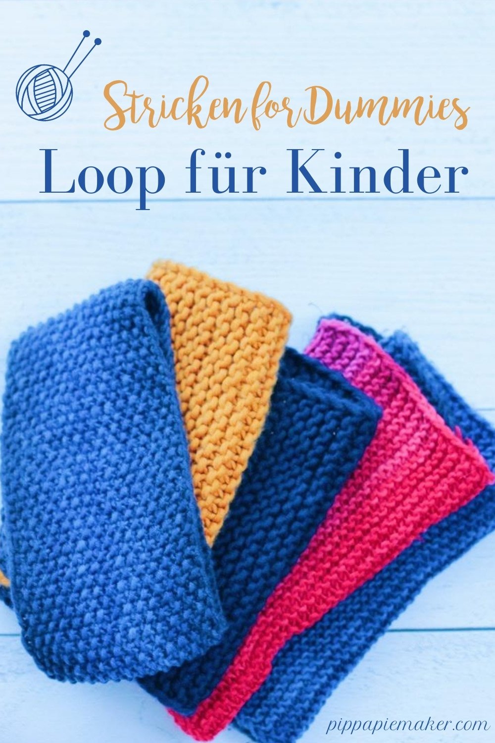 Loop für Kinder stricken Pippa PieMaker