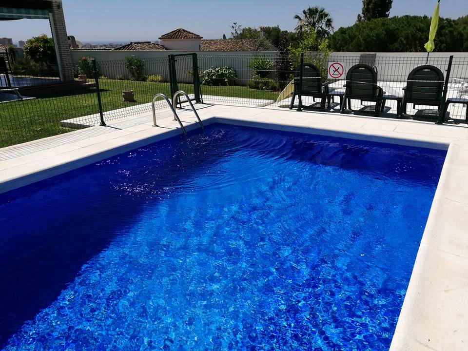 Pool Liner installation, Blue Marble, El Coto, Fuengirola, Malaga