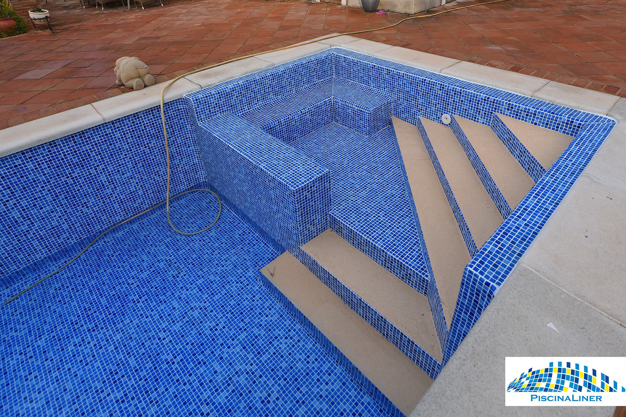 Steps in a liner pool, Benalmadena Pueblo