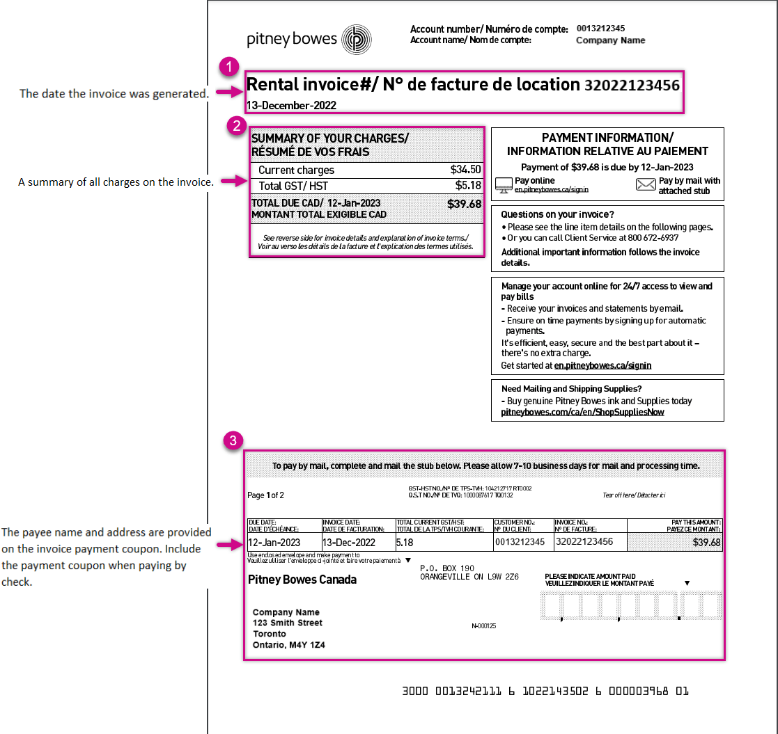 Pitney Bowes Inc invoice explained Pitney Bowes Support