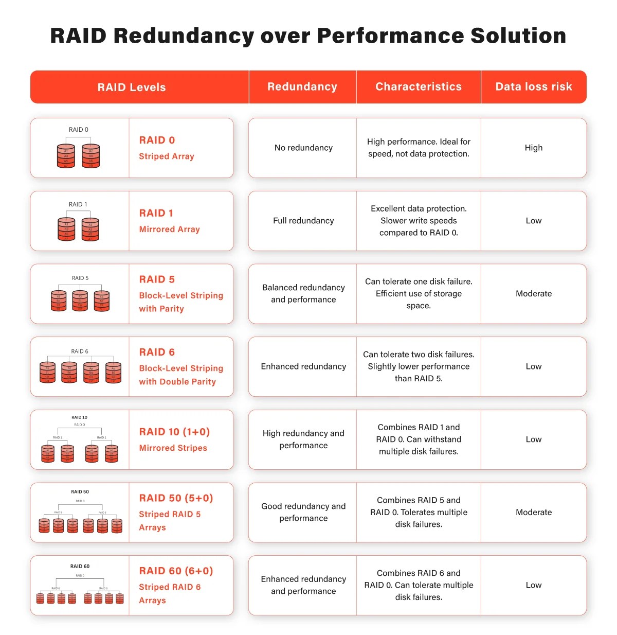 RAID Solution Emphasizing Redundancy