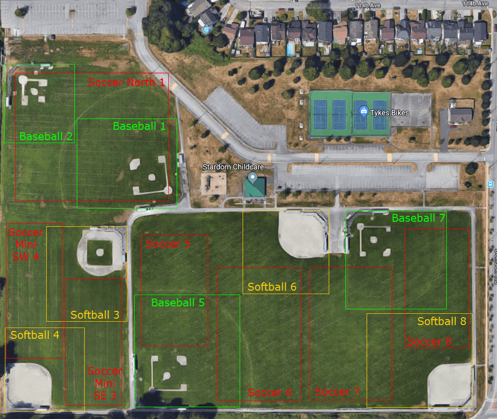 Sports Fields City of Pitt Meadows