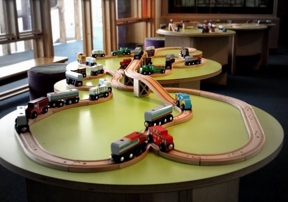 train tables Children’s Museum of Pittsburgh Design & Consulting