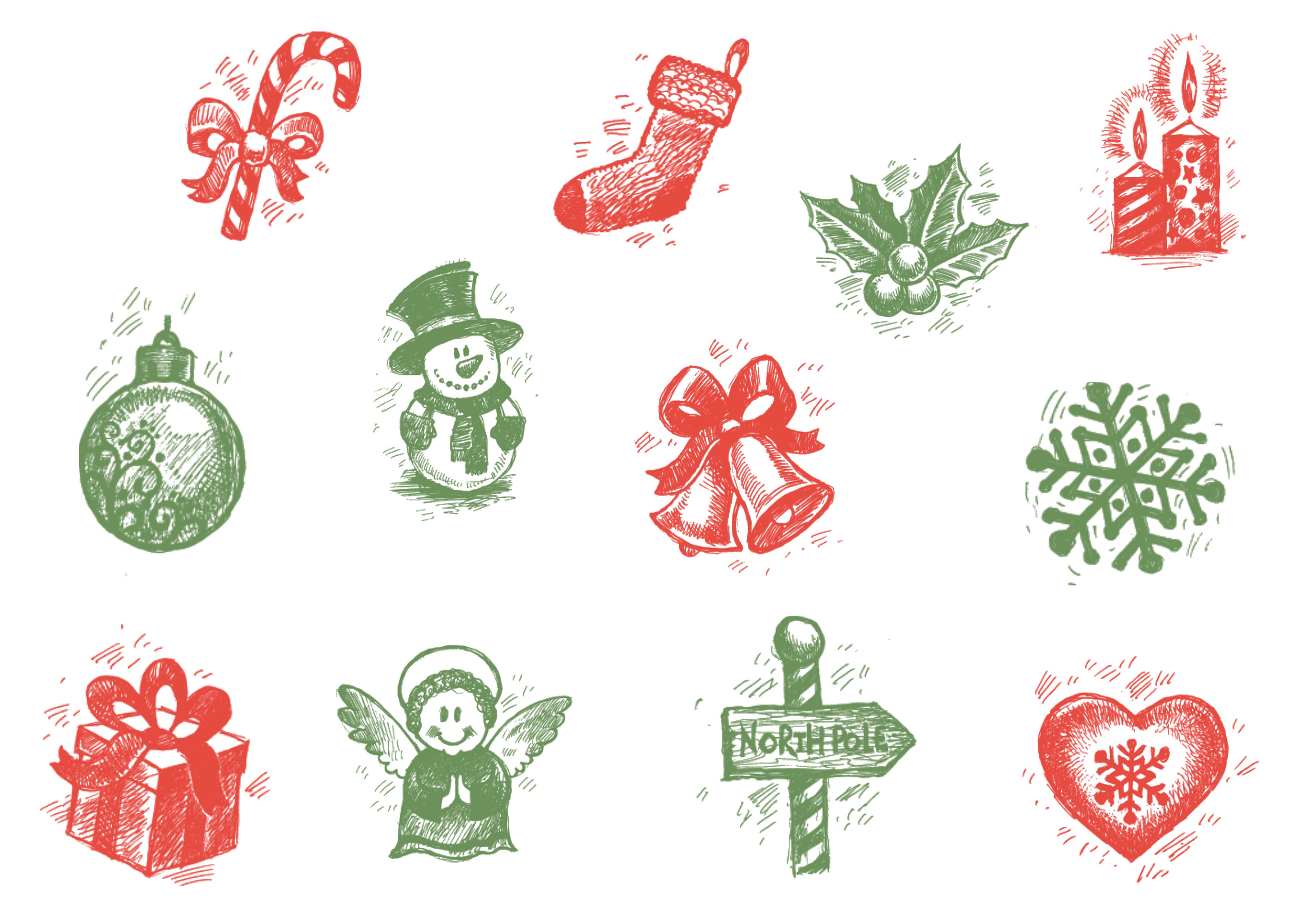 50 Free Christmas Elements from Pixelo Download Now